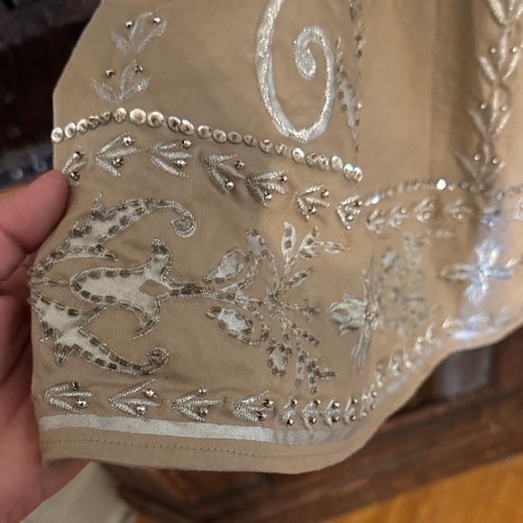 Beautiful Basil & Maude Hand-embroidered A-line Skirt Size 6 - Picture 5 of 8